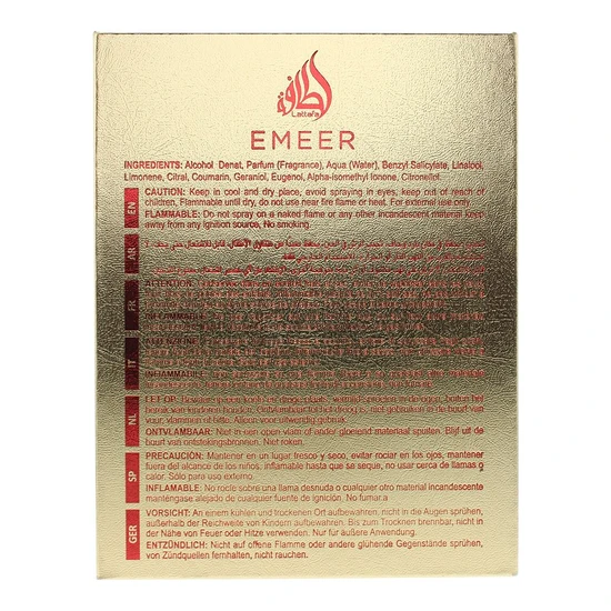 Lattafa Emeer Eau De Parfum 100ml