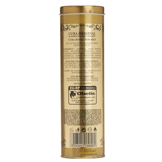Cuba Royal Eau De Toilette 100ml