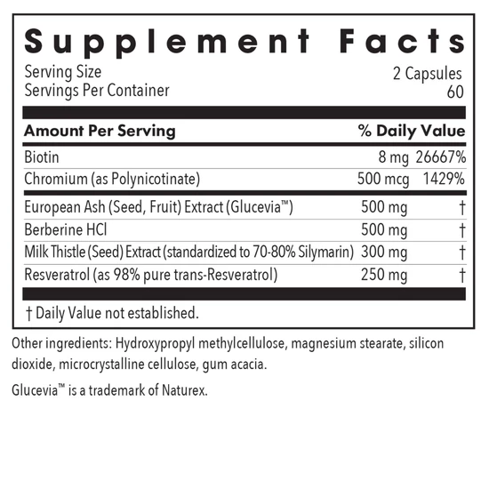 Allergy Research Group Glucose Tolerance Ll Capsules 120 Capsules
