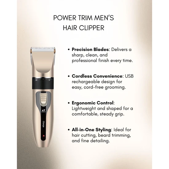 Erth Skin London Power Trim Men's Hair Clipper
