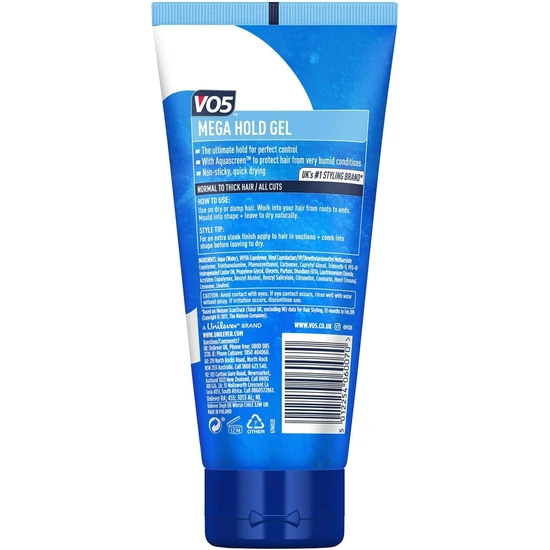 VO5 Styling Gel Mega Hold Control 200ml