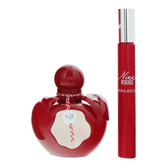 Nina Ricci Nina Rouge Gift Set 50ml Eau De Toilette + 10ml Roll On Eau De Toilette
