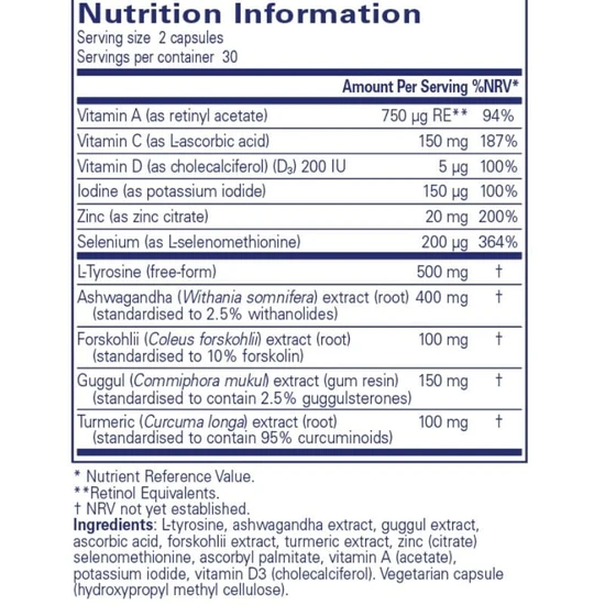Pure Encapsulations Thyroid Support Complex Capsules 60 Capsules