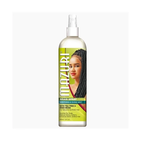 Mazuri Braid Spray Soothing & Shine Mist With Tea Tree & Irish Moss 355ml