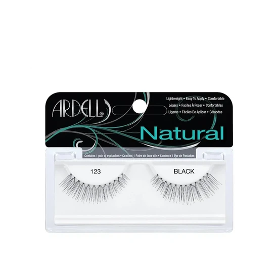 Ardell 100% Human Hair False Fashion/Natural Eyelashes 123 Black