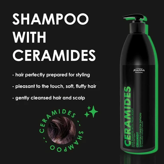 Joanna Professional Ceramides Shampoo With Fresh Scent 1000ml