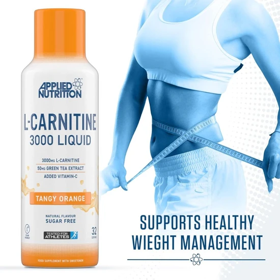 Applied Nutrition L-Carnitine Liquid 3000 Tangy Orange 480ml