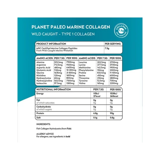 Planet Paleo Marine Collagen 225g
