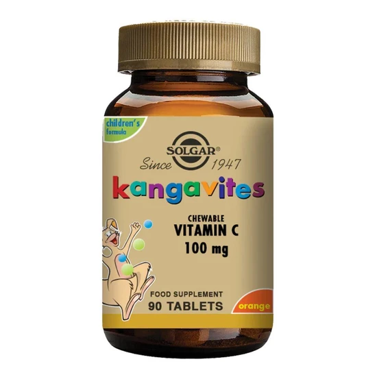 Solgar Kangavites Chewable Vitamin C 100mg Tablets 90 Tablets