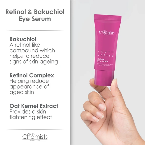skinChemists Retinol & Bakuchiol Eye Serum 15ml