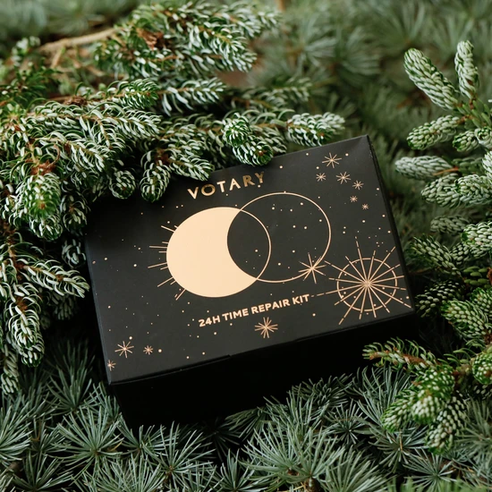 Votary 24h Time Repair Kit Cleansing Oil + Night Oil + Overnight Mask + Day Cream + Serum + Face Cloth