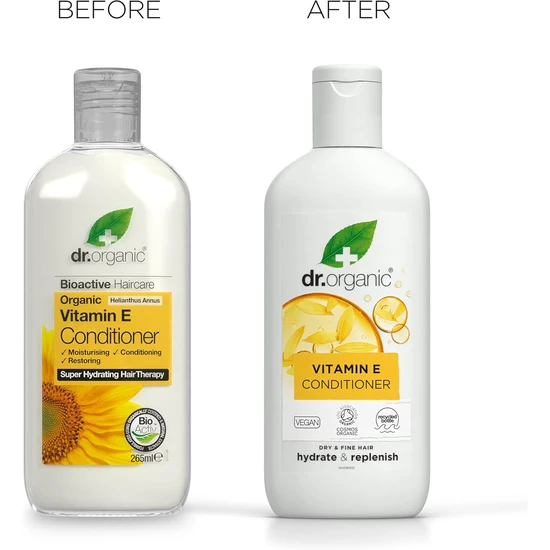 Dr. Organic Hydrate & Replenish Vitamin E Conditioner 265ml
