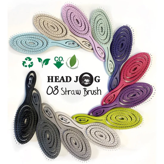Hair Tools Headjog No.8 Straw Brush Heather