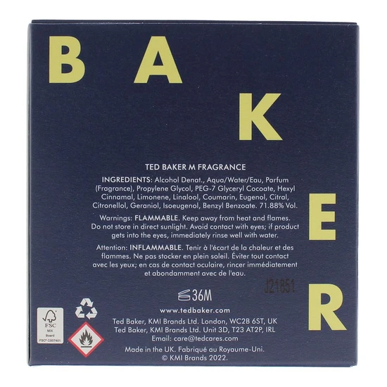 Ted Baker M Eau De Toilette 30ml