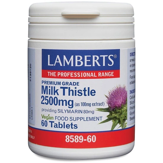 Lamberts Milk Thistle 2500mg 60 Tablets