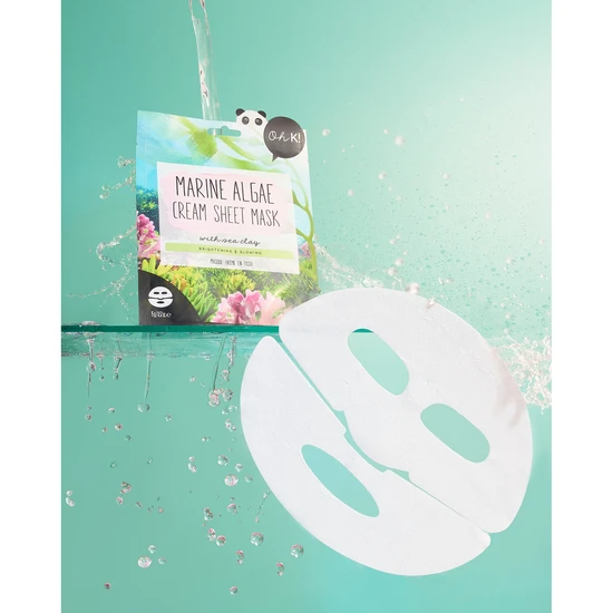 Oh k! Marine Algae & Sea Clay Cream Sheet Mask Pack of 5