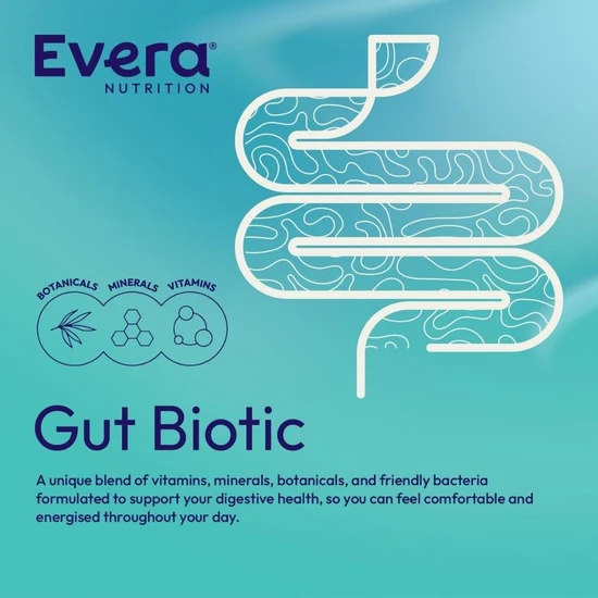 Evera Nutrition Gut Biotic Capsules 60 Capsules