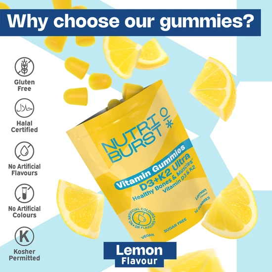 Nutriburst Vitamin D3 + K2 Ultra Gummies 14 Gummies