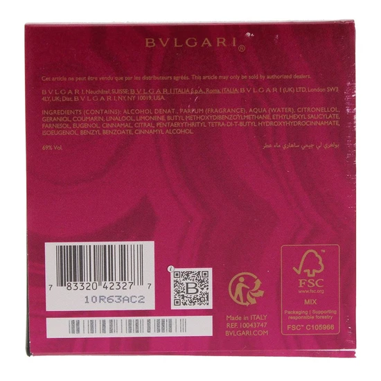 Bvlgari Le Gemme Sahare Eau De Parfum 125ml