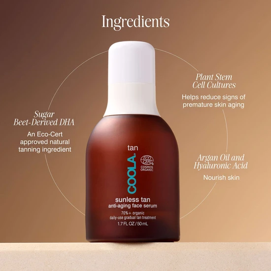 Coola Sunless Tan Anti-Ageing Face Serum 50ml