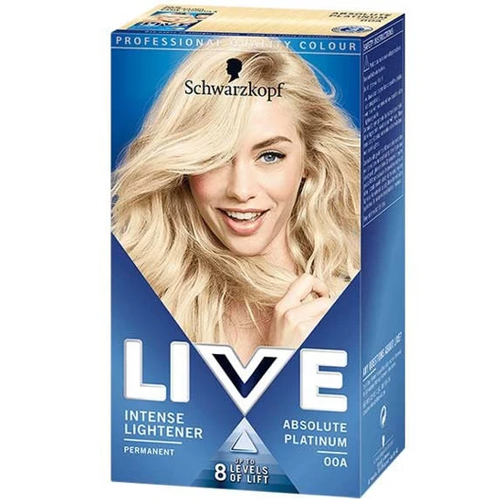 Schwarzkopf Live Colour Intense Permanent Colour 00A Absolute Platinum