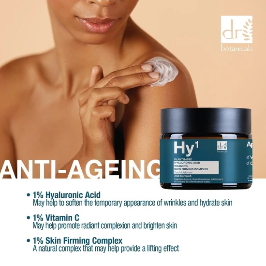 Dr Botanicals Hyaluronic Acid 1% & Vitamin C 1% & Skin Firming Complex 1% Day Moisturiser 60ml