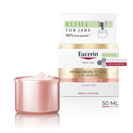 Eucerin Hyaluron-Filler + Elasticity Day Cream Rose SPF 30 50ml-Refill
