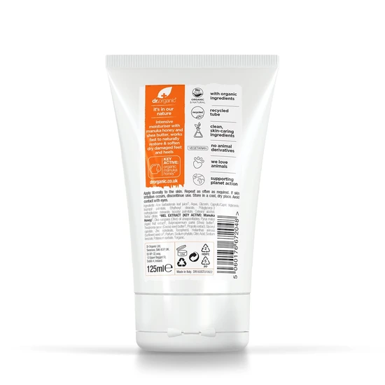 Dr. Organic Manuka Honey Restore & Soften Foot & Heel Cream 125ml