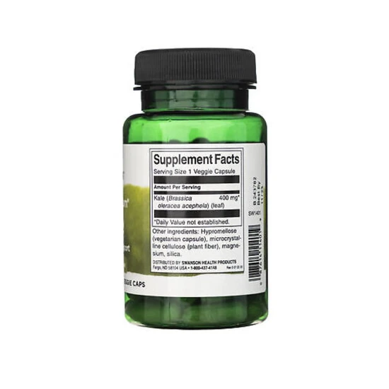 Swanson Full Spectrum Kale Capsules 400mg x 60