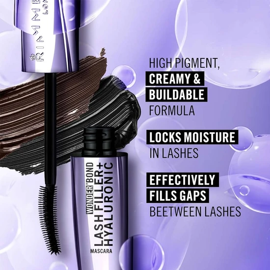 Rimmel Wonder'Bond Lash Filler+Hyaluronic Mascara 001 Black