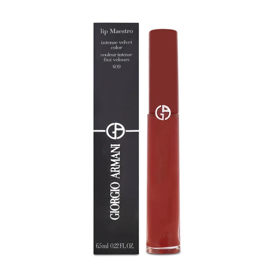 Giorgio Armani Lip Maestro Velvet Liquid Lipstick 409 Fiery Red