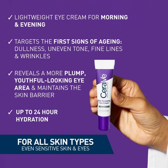 CeraVe Skin Renewing Eye Cream With Peptide Complex & Caffeine 15ml