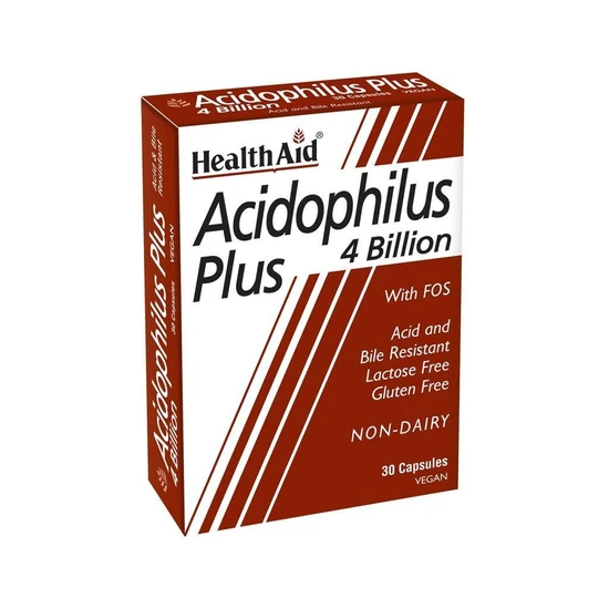 Health Aid Acidophilus Plus 4 Billion Vegicaps 30 Vegicaps