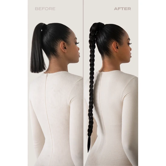 LullaBellz Extra Af 34" Braid Silver Grey