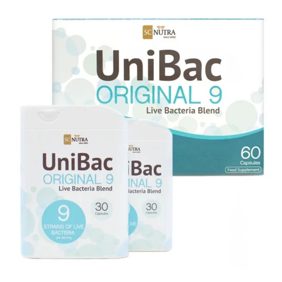 SC Nutra UniBac Essential 9 Probiotic Blend 60 Capsules