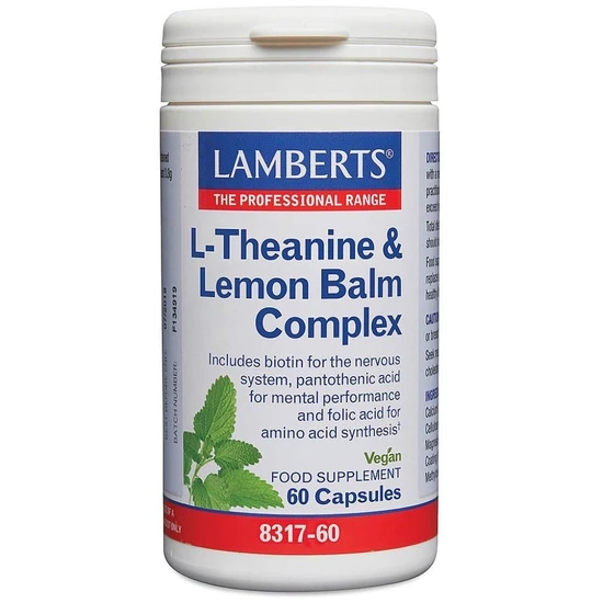 Lamberts L-Theanine & Lemon Balm Complex 60 Capsules