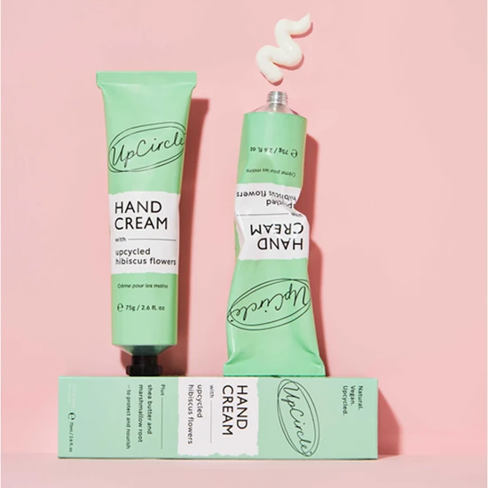 UpCircle Beauty Hand Cream with Upcycled Hibiscus Flowers