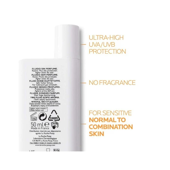 La Roche-Posay Anthelios UVMune 400 Invisible Tinted Fluid SPF 50+ Sun Cream 50ml