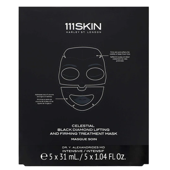 111SKIN Intensive Celestial Black Diamond Lifting & Firming Treatment Mask 5 x 37ml