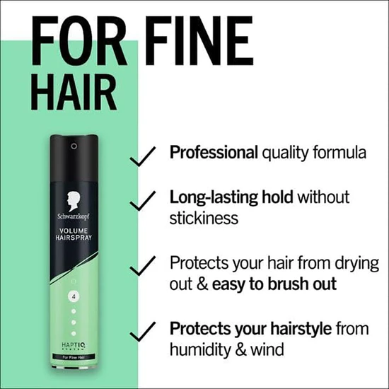 Schwarzkopf Haptiq System Volume Hairspray 4 250ml