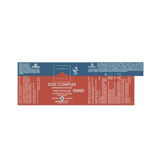 Terranova SOD Complex With Catalase Capsules 50 Capsules