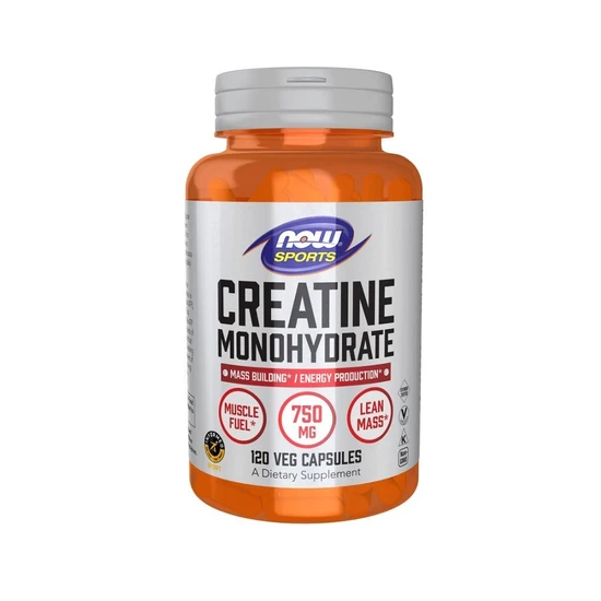 NOW Foods Creatine Monohydrate, 750mg Vegicaps 120 Vegicaps
