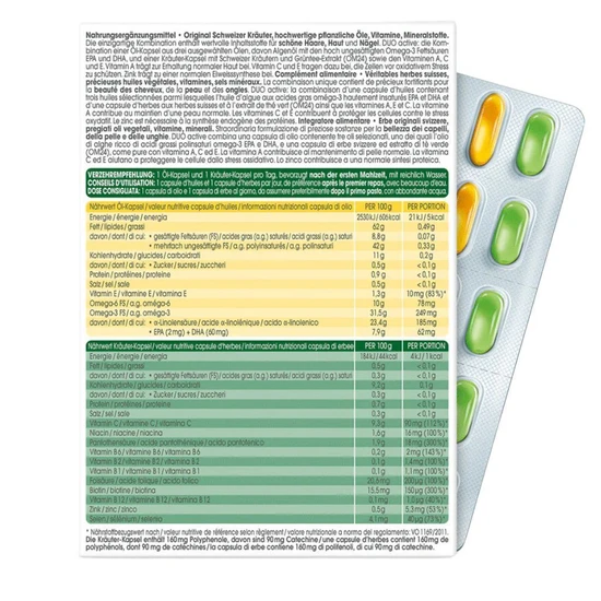 Rausch Swiss Herbal Vitality Capsules 30 Capsules x