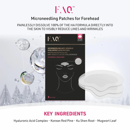 FOREO Microneedling Anti-Wrinkle Hyaluronic Acid Patches For Forehead 27g