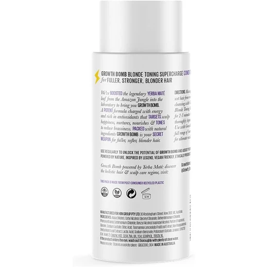Growth Bomb Blonde Toning Supercharge Conditioner 300ml