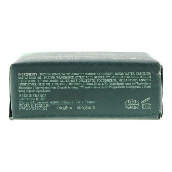 Nuxe Bio Organic Invigorating Superfatted Soap 100g