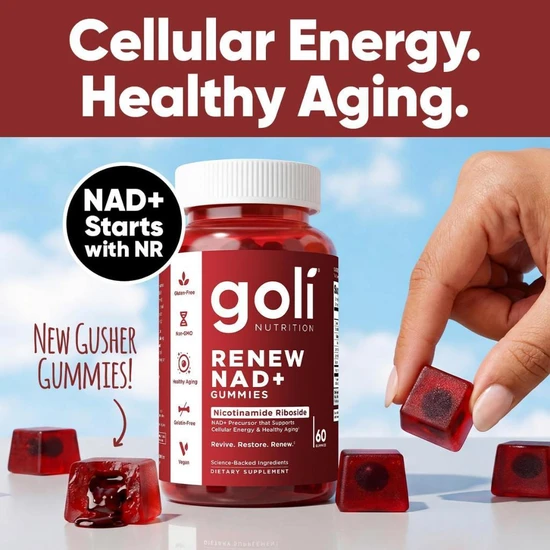 Goli Nutrition Renew NAD+ Gummies 60 Gummies