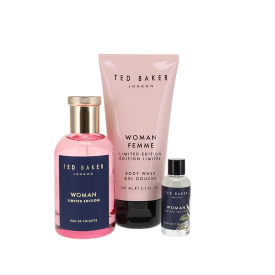 Ted Baker Woman Limited Edition Gift Set 100ml Eau De Toilette + 15ml Eau De Toilette + 150ml Body Wash