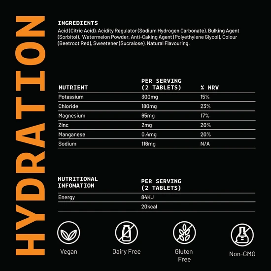 HIRO Hydration Watermelon Tablets 3x20 Tablets