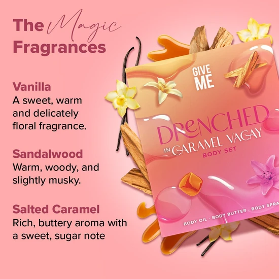 Give Me Caramel Vacay Drenched Set With Body Wash